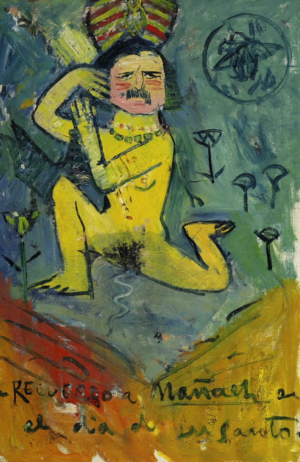 Caricature of Pere Mañach - disovered on the back of Picasso's 'La Gommeuse'