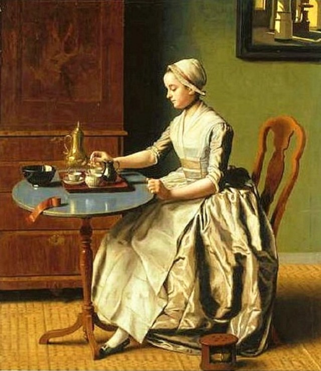 DUTCH GIRL AT BREAKFAST