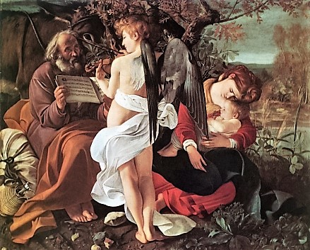 CARAVAGGIO REST ON THE FLIGHT TO EGYPT 2